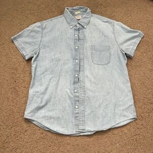 Vintage J Crew Light blue button-up shirt